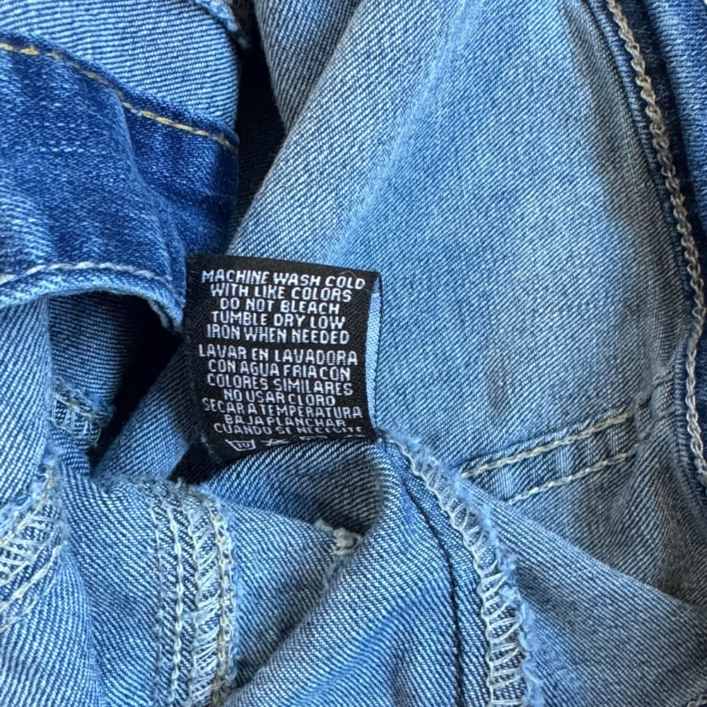 Special One Classic Blue Distressed Denim Jacket Size Small - Picture 3 of 10